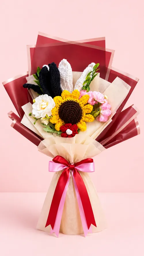 Sunlit Scarlet Bouquet
