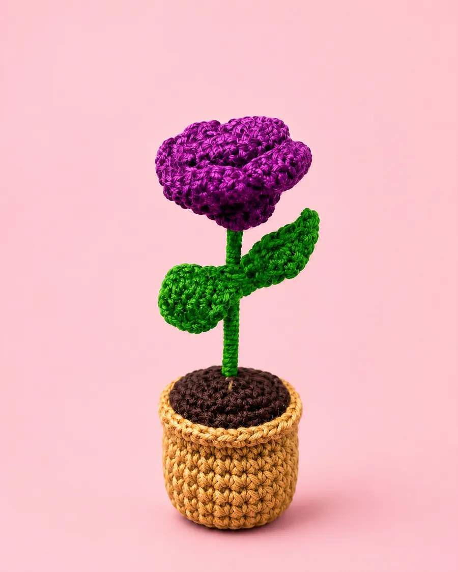 Royal Lavende Bloom Pot